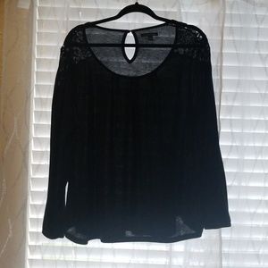 Long sleeved black top